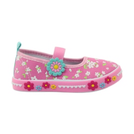 American Club Amerikanische Sneaker mit Lederinnensohle grün gelb rosa