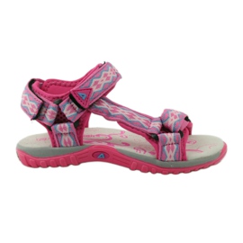 American Club Sandale mit Einsatz aus amerikanischem 5268-Leder lila rosa