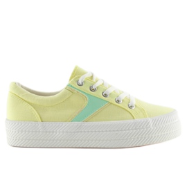 Gelbe K1831401 Amarillo Sneaker mit hoher Sohle