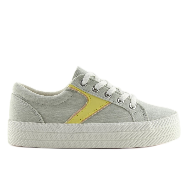 Graue Sneaker auf hoher Sohle K1831401 Gris