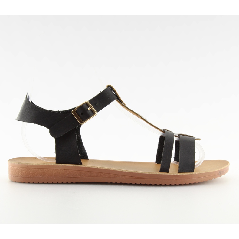 Schwarze Damensandalen n17317 schwarz