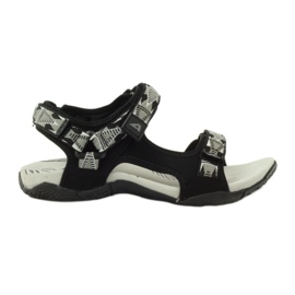 American Club Sandale mit Einsatz aus amerikanischem 6102-Leder schwarz grau