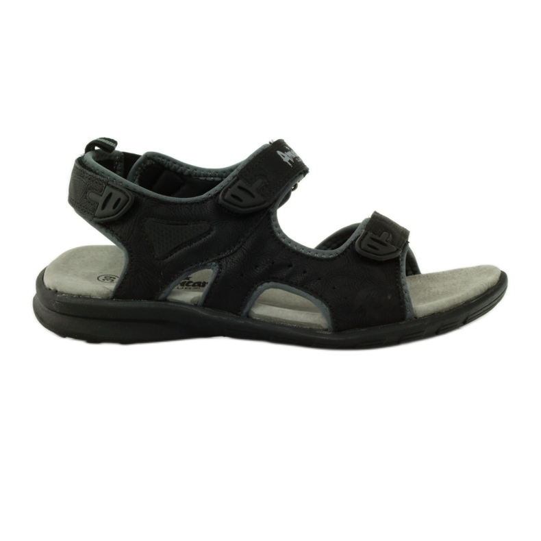 American Club Sandalen mit einem amerikanischen Ledereinsatz von 1906 schwarz