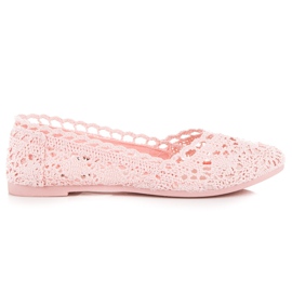 Seastar Ballerinas aus rosa Spitze