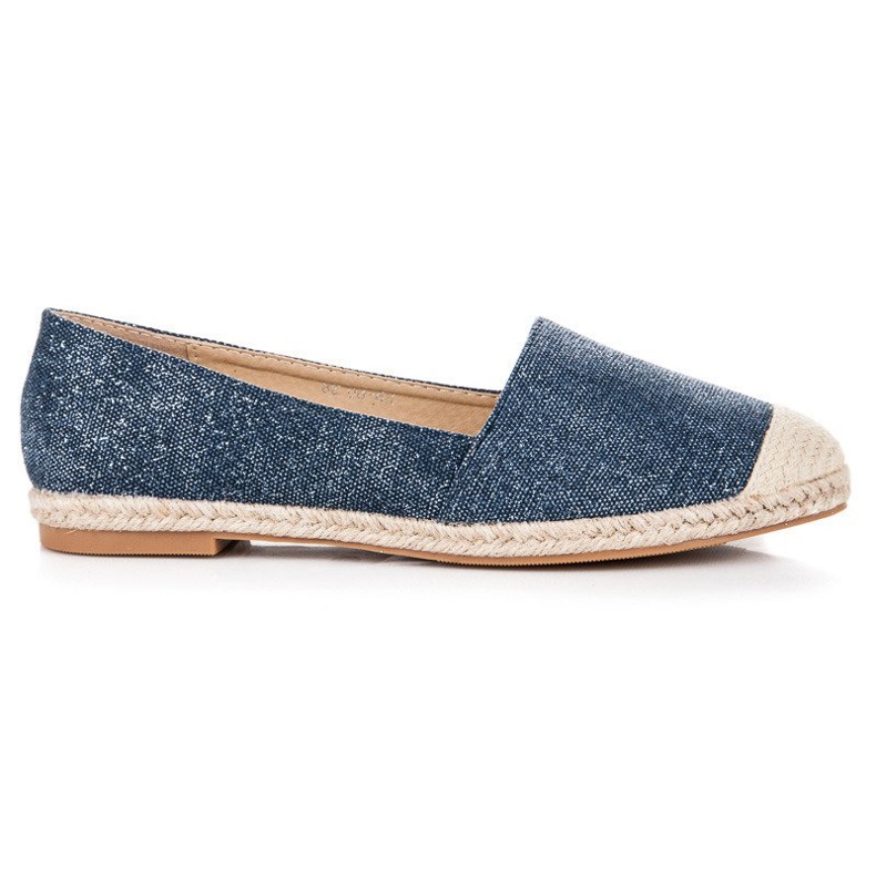 Bestelle Espadrilles mit Glitzer blau