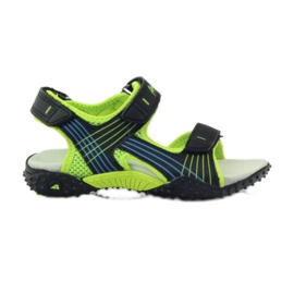 American Club Sandale mit Einsatz aus amerikanischem 5261-Leder grün schwarz