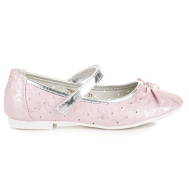 Elegante Ballerina Velcro Vinceza rosa