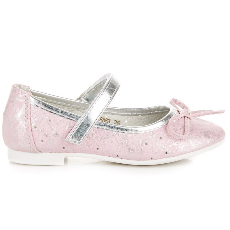 Bequeme Ballerina Velcro Vinceza rosa
