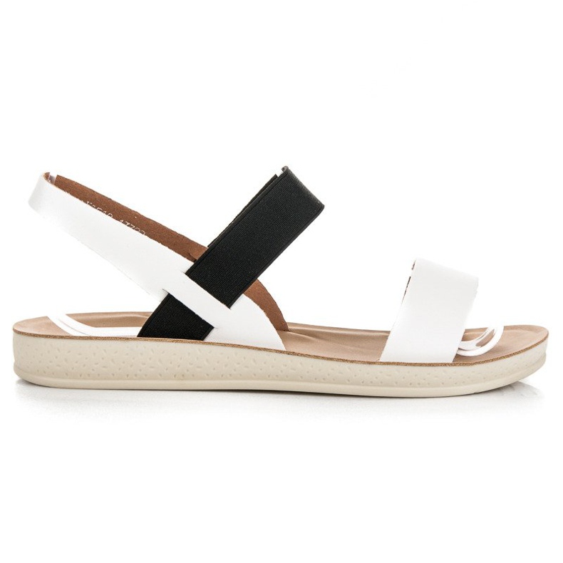 Sandalen mit Vinceza-Gummi weiß