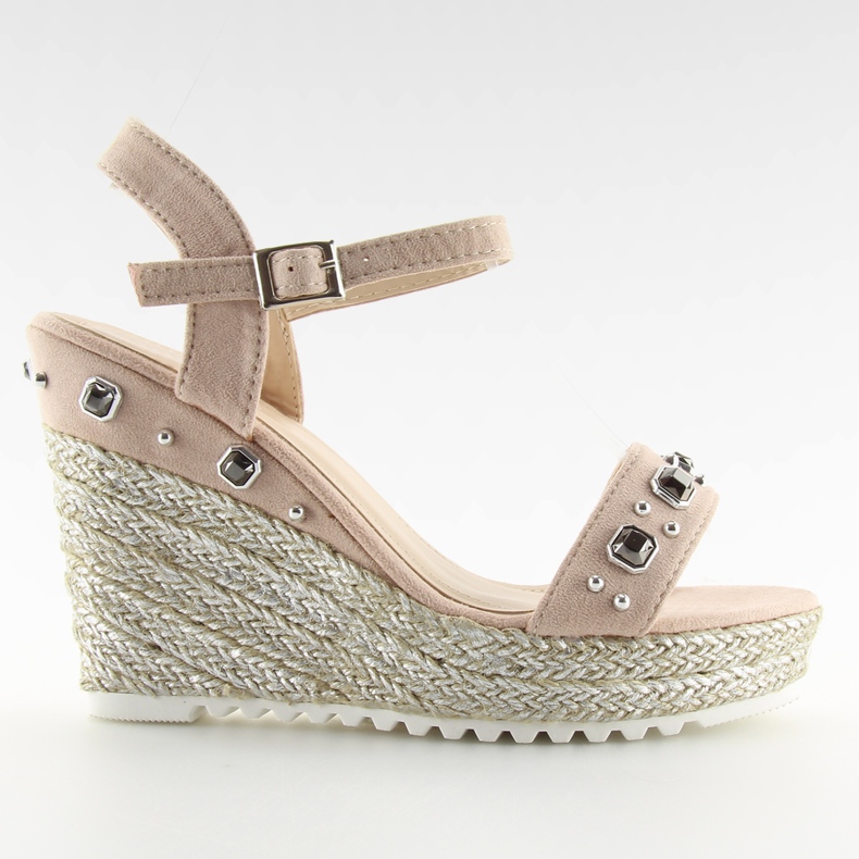 Rosa Espadrilles auf Wedges Rosa TS-2730 Rosa