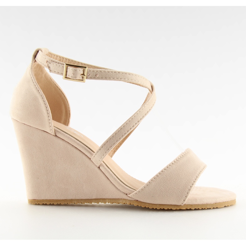 Beige Keilsandalen 266-6 beige