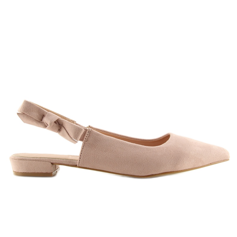 Ballerinas mit offener Ferse rosa 100-879SA