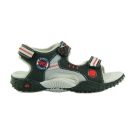 American Club Amerikanische Sandalen Kinderschuhe Lederinnensohle rot grau schwarz