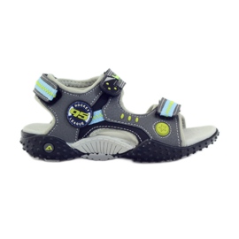 American Club American 1718 Ledereinsatz grau blau schwarz