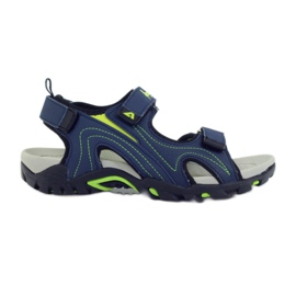 American Club Amerikanische Sandalen Kinderschuhe Schaumstoffeinlage navy blau