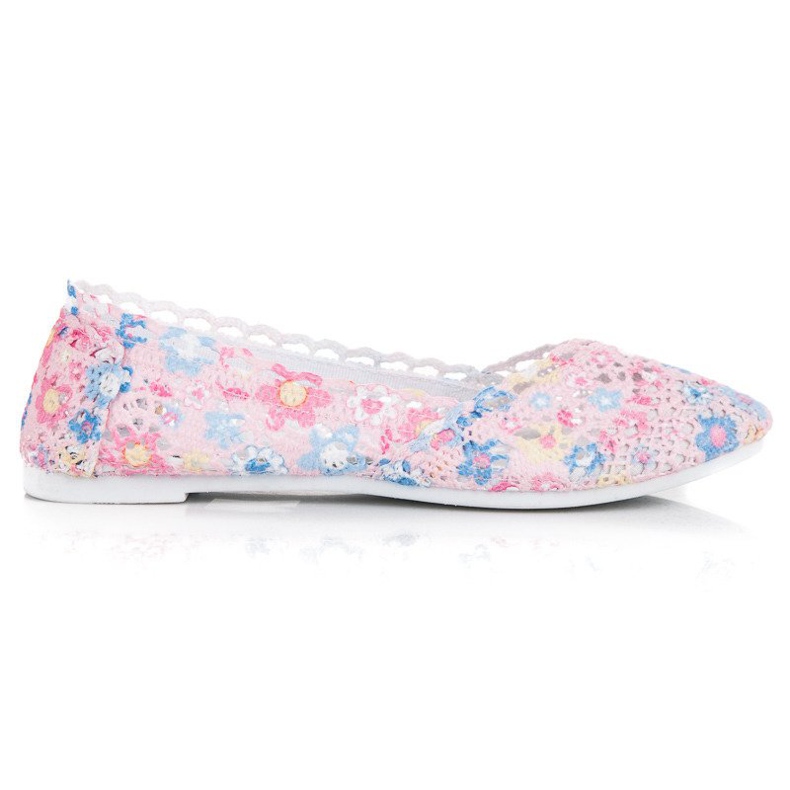 Seastar Ballerinas aus Boho-Spitze rosa