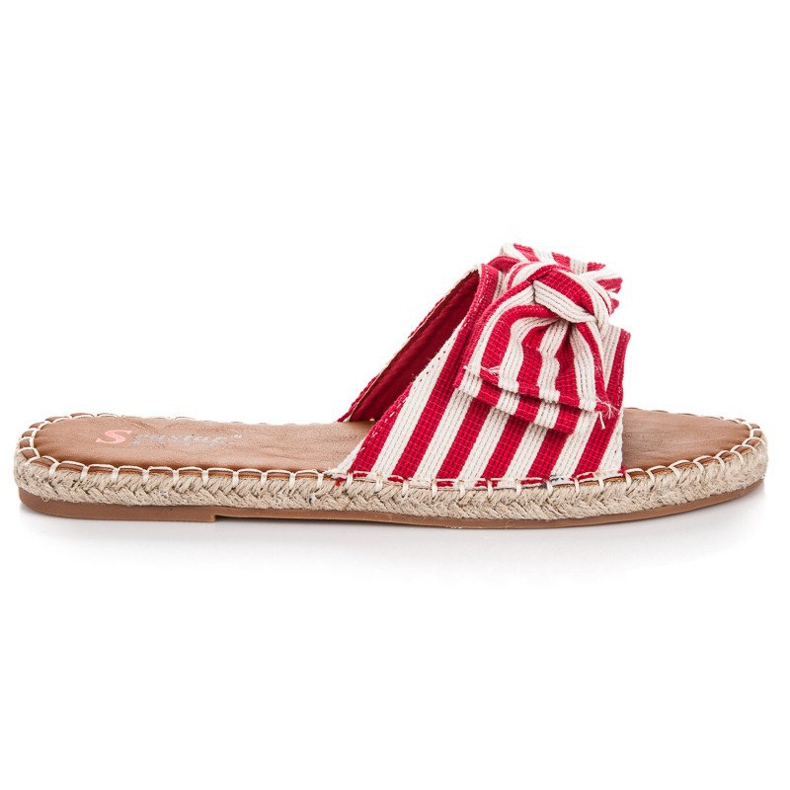 Seastar Stylische gestreifte Flip-Flops rot