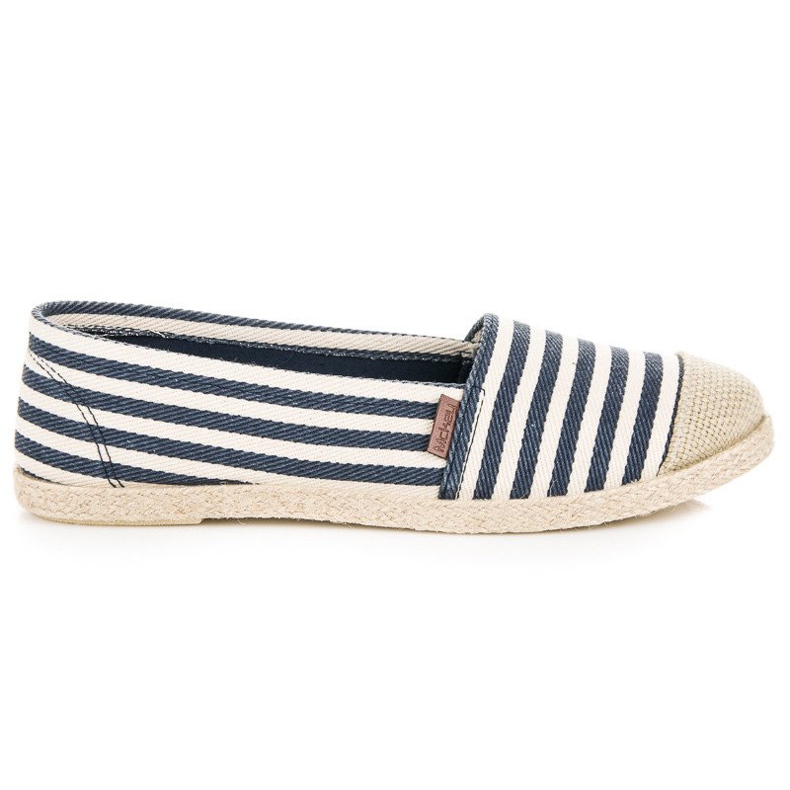 McKey Gerippte Espadrilles blau