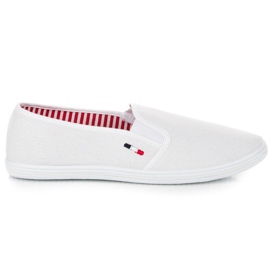 McKey Weiße Textil-Slipper