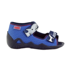 Befado Kinderschuhe Hausschuhe Sandalen 250p069 navy blau blau