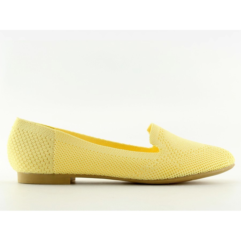 Gelbe, herrschaftliche Ballerinas 6080 Gelb