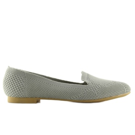 Graue, herrschaftliche Ballerinas 6080 Grau