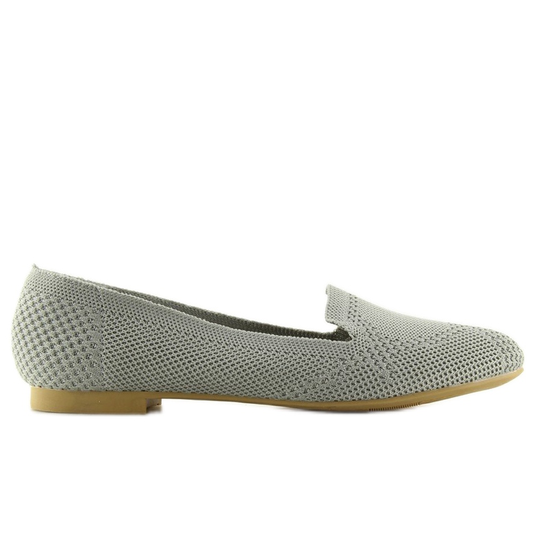 Graue, herrschaftliche Ballerinas 6080 Grau