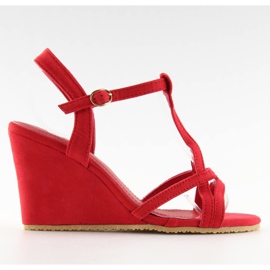 Rote Keilsandalen 266-7 rot