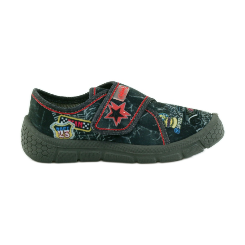 Befado Kinderschuhe Hausschuhe Turnschuhe 537x011 rot schwarz