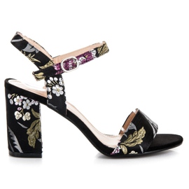 Seastar Lässige Sandaletten mit hohem Absatz schwarz