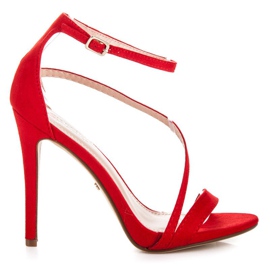 Seastar Elegante Sandalen mit hohem Absatz rot