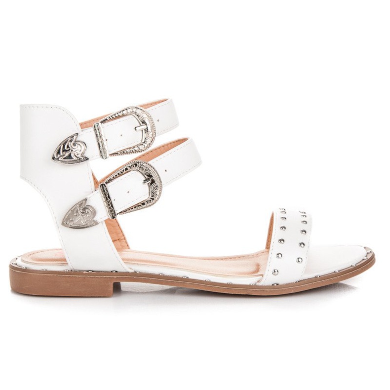 Seastar Weiße flache Sandalen