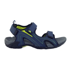 American Club Amerikanische Damensandalen mit Schaumstoff-Innensohle navy blau