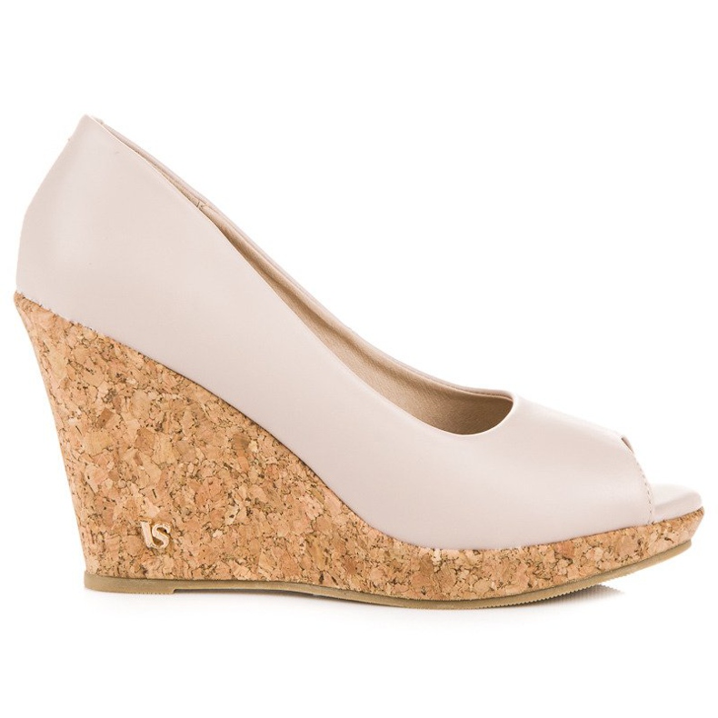 Pumps mit Keilabsatz offen VICES braun