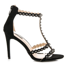 Vices Elegante Sandaletten mit hohem Absatz schwarz