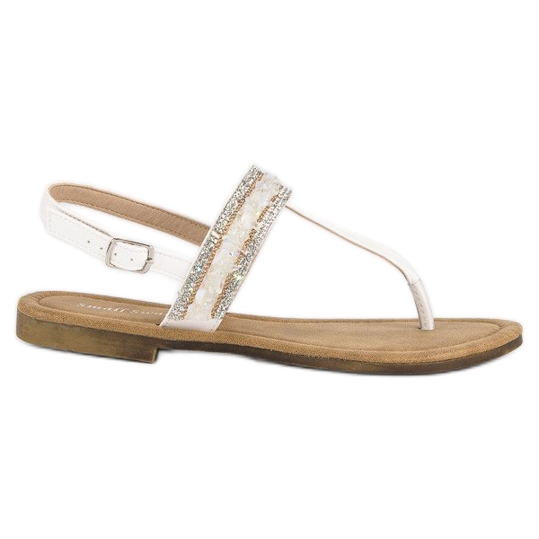 Small Swan Weiße Flip-Flops