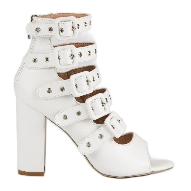 Vices Rocksandalen auf dem Lasterpfosten weiß