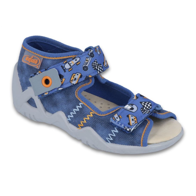 Befado gelbe Kinderschuhe 250P072 blau