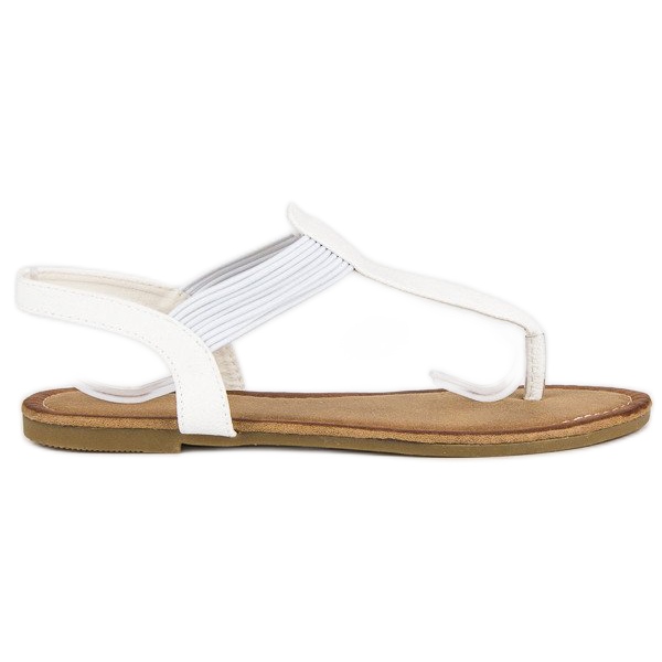 Comer Flip-Flops mit Gummiband weiß