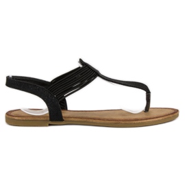 Comer Flip-Flops mit Gummiband schwarz