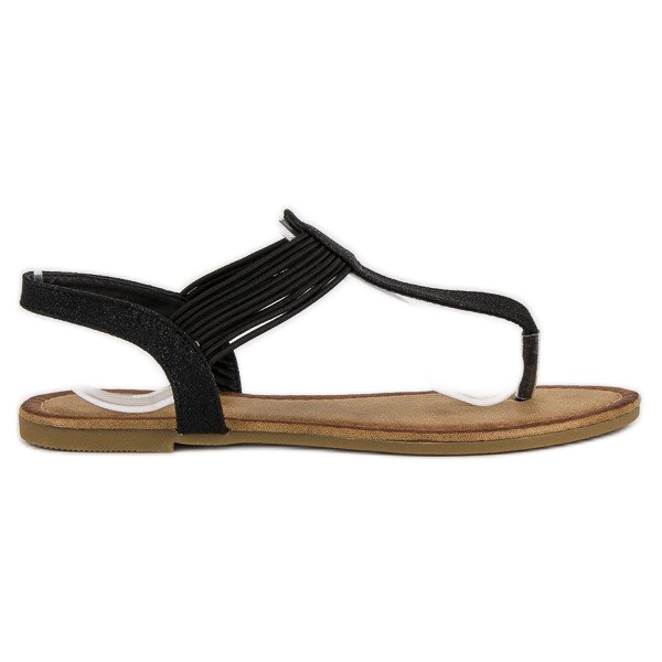 Comer Flip-Flops mit Gummiband schwarz