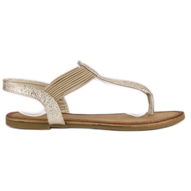 Comer Flip-Flops mit Gummiband gelb