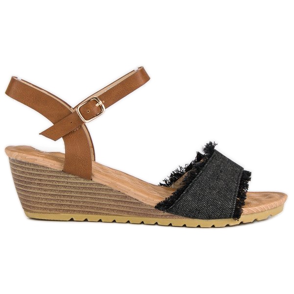 Bequeme Keilsandalen braun