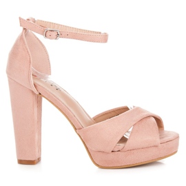 Seastar Bequeme Sandalen mit hohen Absätzen rosa