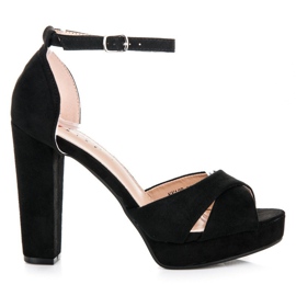 Seastar Bequeme Sandalen mit hohen Absätzen schwarz