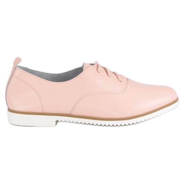 MAZARO Puderlederschuhe rosa