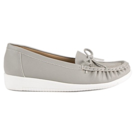 Tullo Graue Loafer für Damen