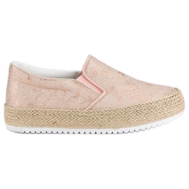 Betler Rosa Espadrilles auf der Plattform