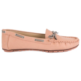 Tullo Stylische Wildleder-Loafer rosa