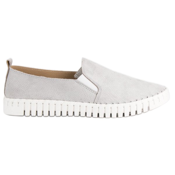 Tullo Graue Wildleder-Slipper